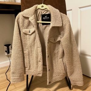 Hollister Sherpa Jacket Tan